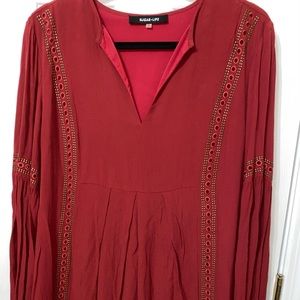 Sugar + Lips Burgundy Dress